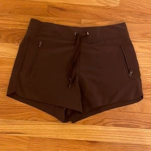Purple athletic shorts for sports